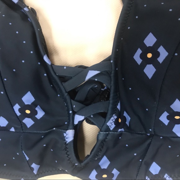 Cupshe Bikini Blue Strappy Swimsuit Size Large - Picture 5 of 11